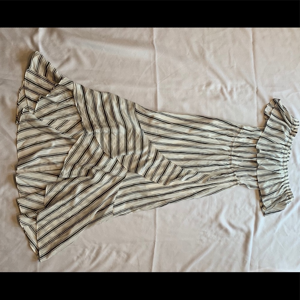 White and black dress